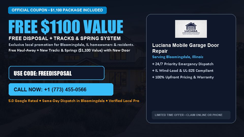 Luciana Mobile Garage Door Repair FREE Haul-Away & Heavy-Duty Tracks with New Door